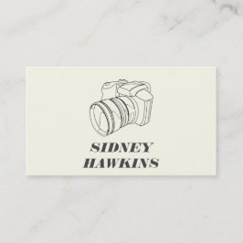 Tarjeta De Visita Cámara (arte de línea) | Fotografía