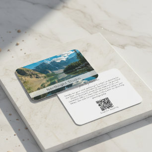 Tarjeta De Visita Cámara de código QR de fotografía moderna para fot
