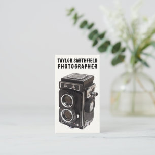 Tarjeta De Visita Cámara de moda de fotografía de época