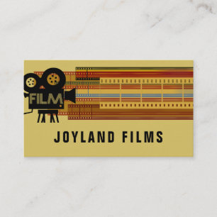 Tarjeta De Visita Cámara de vídeo de cine Director de cine Filmando