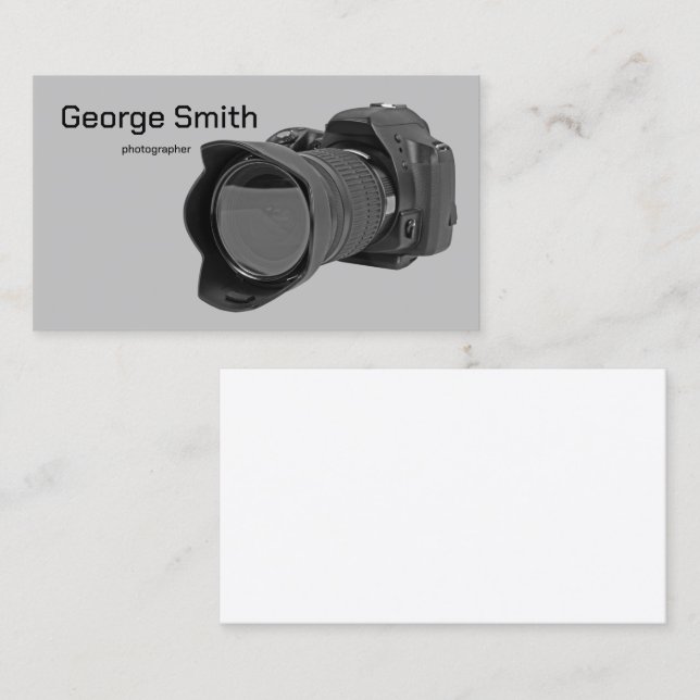 Tarjeta De Visita Cámara fotográfica (Anverso / Reverso)