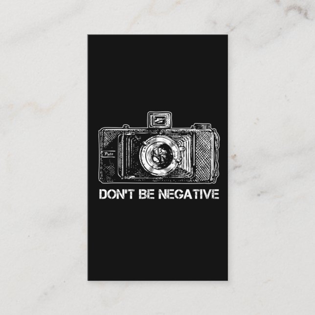 Tarjeta De Visita Cámara fotográfica (Anverso)