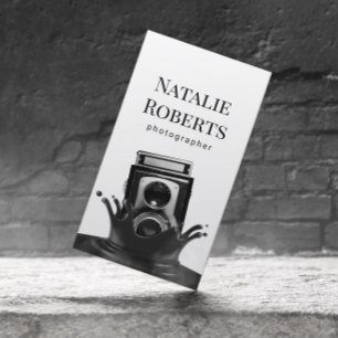 Tarjeta De Visita Cámara fotográfica Creative Splash