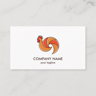 Tarjeta De Visita Cámara fotográfica gallo de cámara cuto moderno