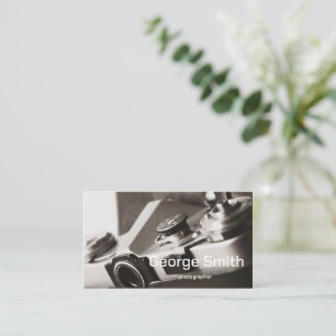 Tarjeta De Visita Cámara Retro
