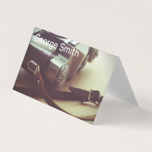 Tarjeta De Visita Cámara Retro