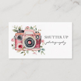 Tarjeta De Visita Cámaras de acuarela de fotógrafos
