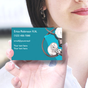 Tarjeta De Visita Cámaras de trabajo de contacto de enfermeras regis