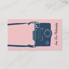 Tarjeta De Visita Cámaras de trabajo, fotografía rosa Película antig