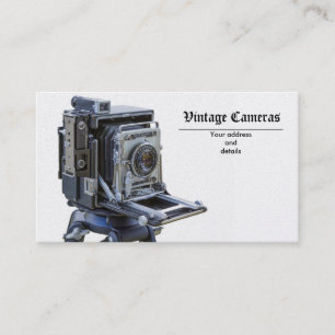 Tarjeta De Visita cámaras del vintage