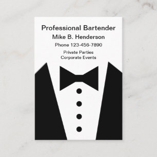 Tarjeta De Visita Camarero o Concierge profesional