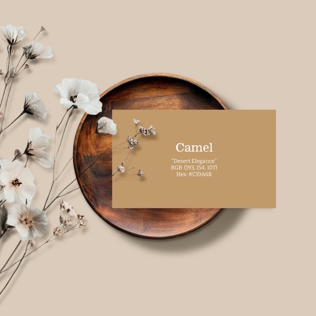 Tarjeta De Visita Camel | "Elegancia del desierto" (Subido por el creador)