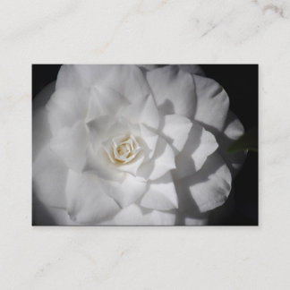 Tarjeta De Visita Camellia blanca