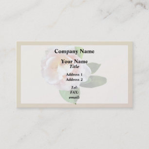 Tarjeta De Visita Camellia rosa pálido