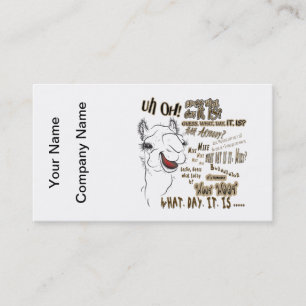 Tarjeta De Visita Camello de Hump Day