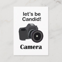 Tarjeta De Visita Camera Professional Candid Photographer