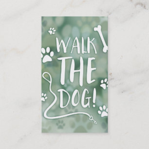 Tarjeta De Visita camina el perro