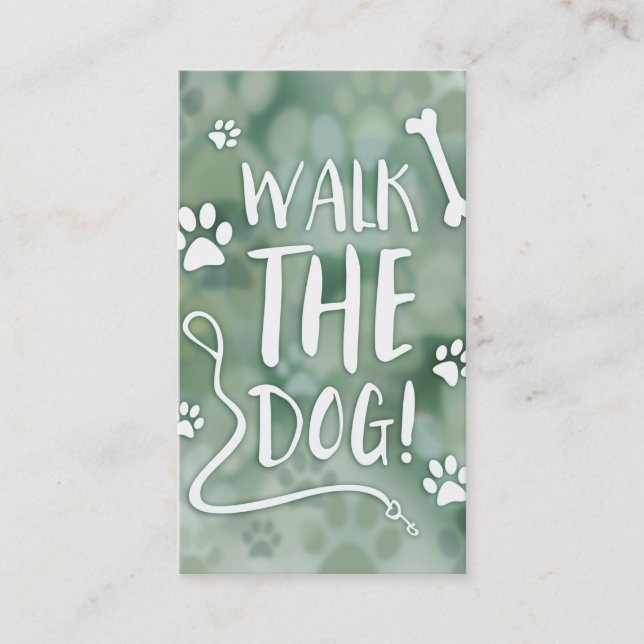 Tarjeta De Visita camina el perro (Anverso)