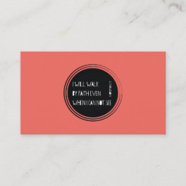 Tarjeta De Visita Caminaré por la fe