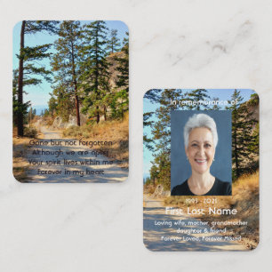 Tarjeta De Visita Caminata conmemorativa de la oración del desierto 