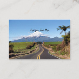 Tarjeta De Visita Camino a la distancia, Monte Taranaki, Vía Recta