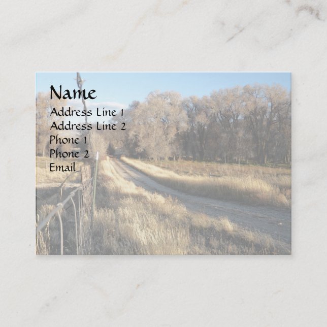 Tarjeta De Visita Camino al reino medio (Anverso)