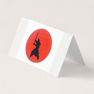 Tarjeta De Visita Camino Bushido Del Guerrero Japonés