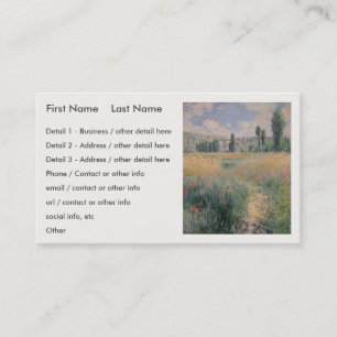 Tarjeta De Visita Camino Monet en la isla de San Martín, Vétheuil