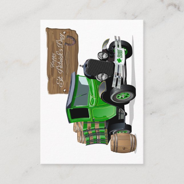 Tarjeta De Visita Camión de bomberos de Navidades del Personalizado  (Anverso)