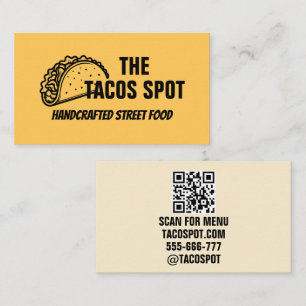 Tarjeta De Visita Camión de comida callejera moderna Catering Kraft 