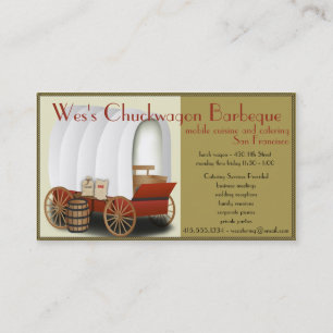 Tarjeta De Visita Camión de comida de Chuckwagon