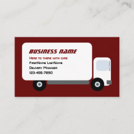Tarjeta De Visita Camión de entrega
