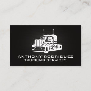 Tarjeta De Visita Camión de gran torre   Servicios de transporte