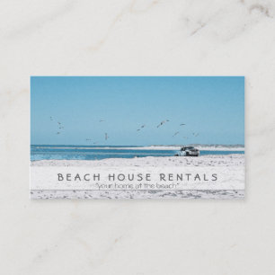 Tarjeta De Visita Camión de la playa