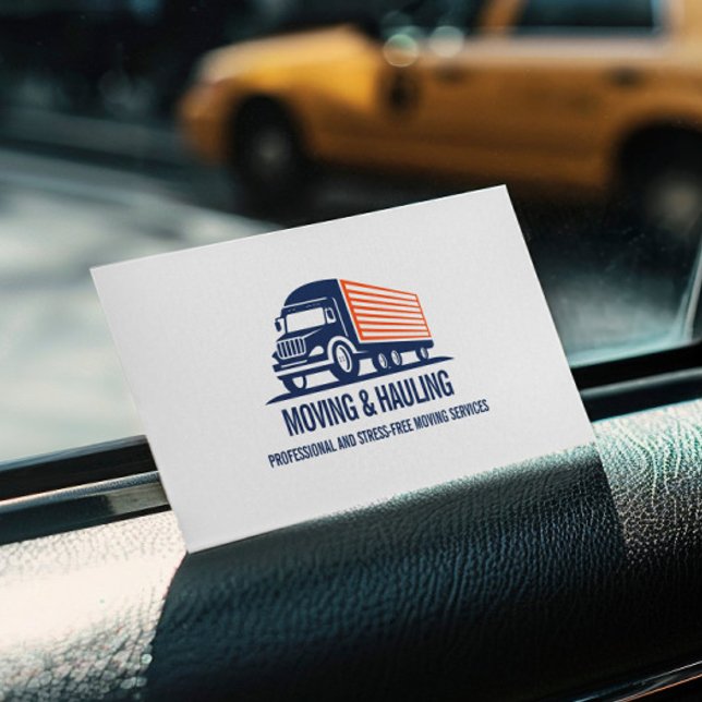 TARJETA DE VISITA CAMIÓN DE MUDANZA Y TRANSPORTE PROFESIONAL (Subido por el creador)