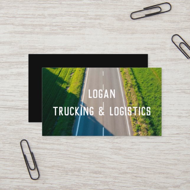 Tarjeta De Visita Camión de transporte (Anverso/Reverso In Situ)