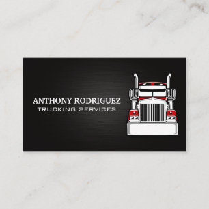 Tarjeta De Visita Camión Red Semi   Transporte
