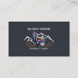 Tarjeta De Visita Camión Semi Y Logística