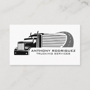 Tarjeta De Visita Camión semirremolque   Transporte   Servicios de a