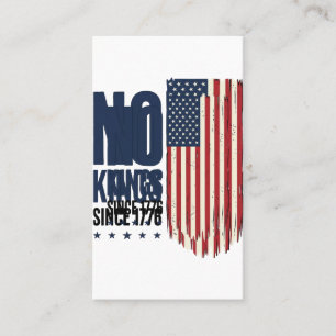 Tarjeta De Visita Camiseta de diseño de bandera patriótica sin reyes