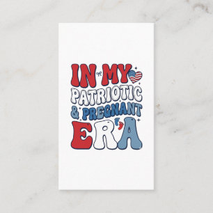 Tarjeta De Visita Camiseta de embarazo vintage de la era embarazada