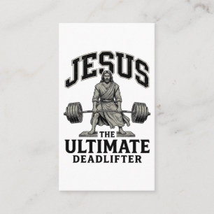 Tarjeta De Visita Camiseta de gimnasio vintage de Jesús levantador d