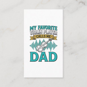 Tarjeta De Visita Camiseta de Papá Violinista Mi Violinista Favorito