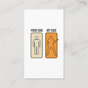 Tarjeta De Visita Camiseta divertida para papá con diseño de guitarr