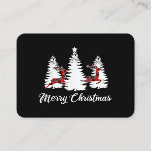 Tarjeta De Visita Camiseta Feliz Navidad para Mujeres Cuadro de Búfa