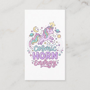 Tarjeta De Visita Camiseta gráfica pastel adorable de energía de cue
