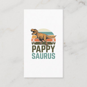 Tarjeta De Visita Camiseta Pappysaurus Dinosaurio Divertido Puesta d
