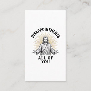 Tarjeta De Visita Camiseta Religiosa Vintage De Desilusiones Todos U