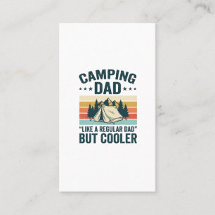 Tarjeta De Visita Camiseta vectorial de camping para papá vintage re