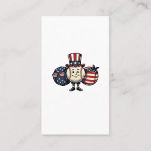 Tarjeta De Visita Camiseta Vintage Vector Trio de Béisbol Patriótico